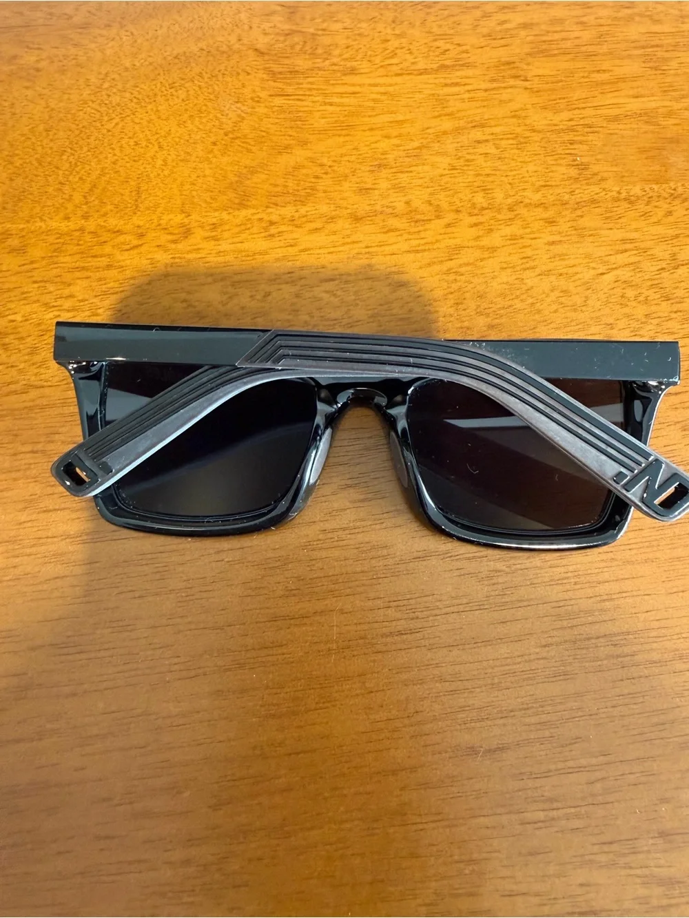Women’s Black Rectangle Sunglasses - Unbranded